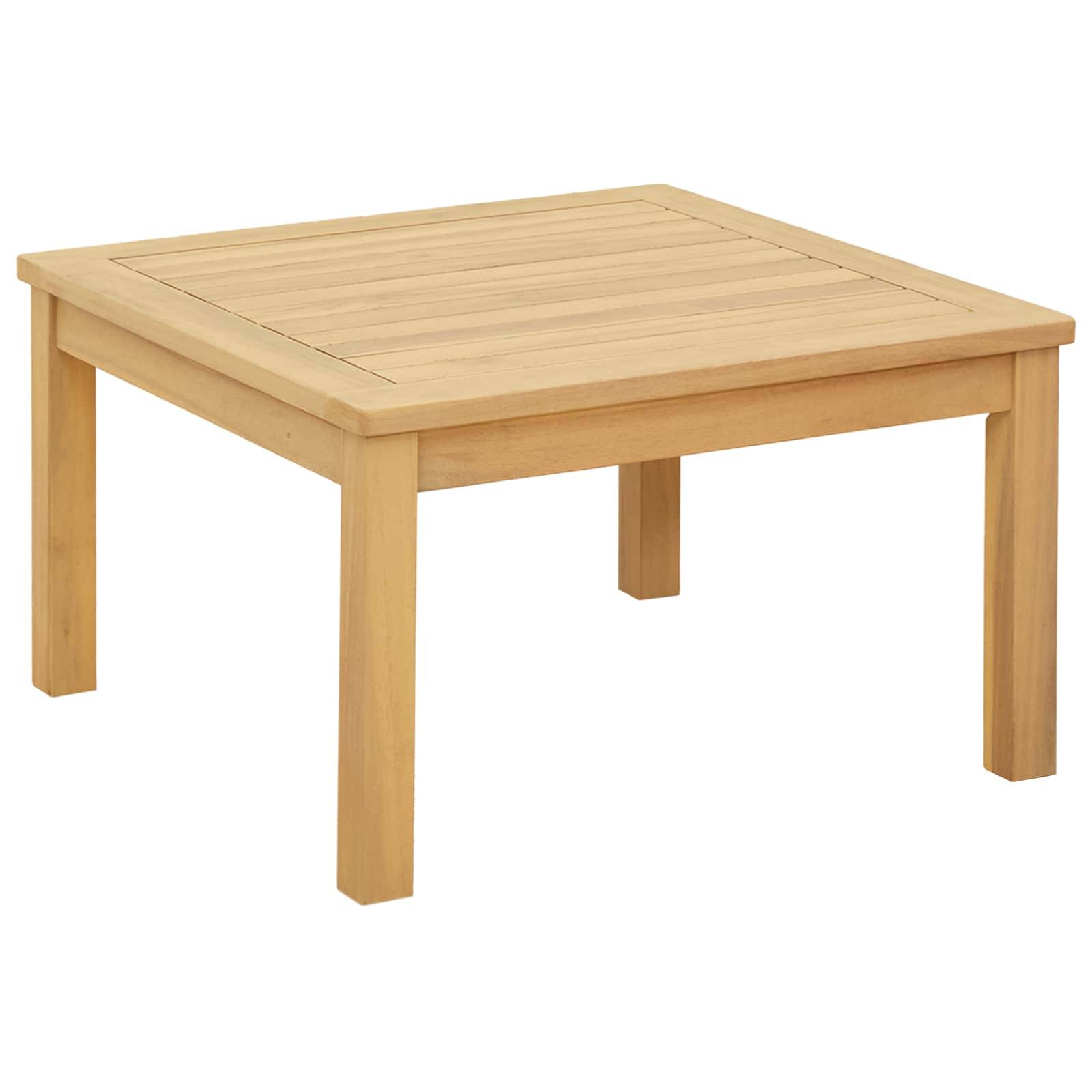 Table basse Bois d'Acacia Massif Acacia clair 60 x 60 x 36 cm - PANGIVO - Image 1