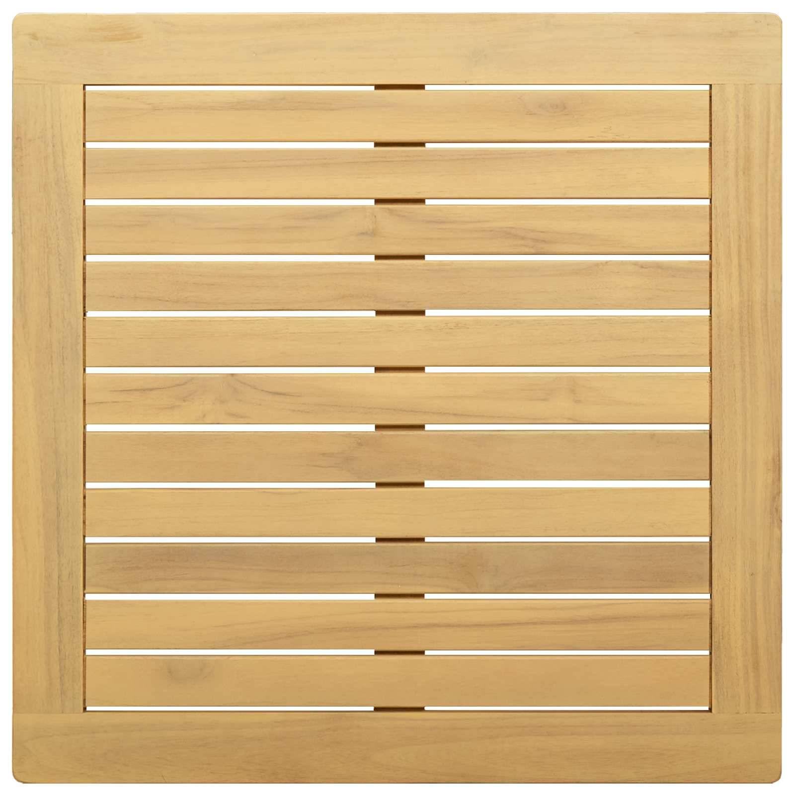 Table basse Bois d'Acacia Massif Acacia clair 60 x 60 x 36 cm - PANGIVO - Image 4