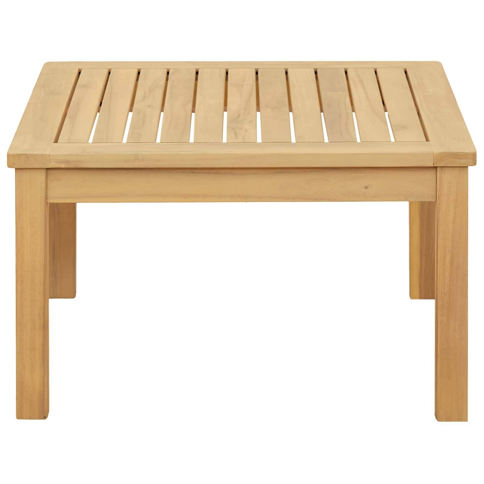 Table basse Bois d'Acacia Massif Acacia clair 60 x 60 x 36 cm - PANGIVO - Image 3