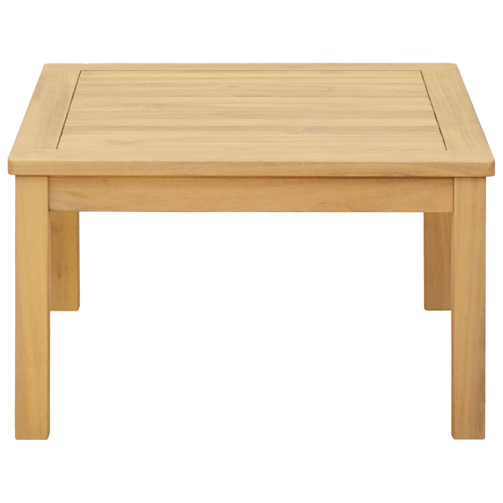 Table basse Bois d'Acacia Massif Acacia clair 60 x 60 x 36 cm - PANGIVO - Image 2