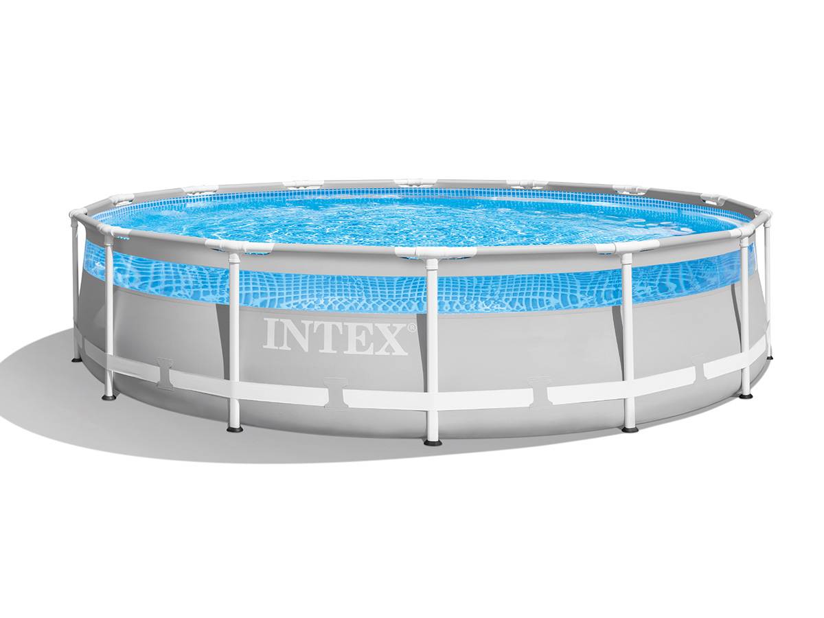 Kit piscine tubulaire Intex Prism Frame Clearview ronde 4,27 x 1,07 m + 6 cartouches de filtration + Bâche à bulles - Image 2