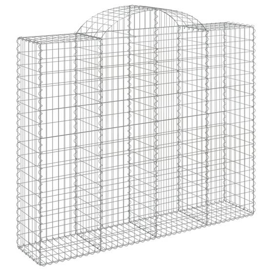 Vidaxl - Paniers à gabions arqués 7 pcs 200x50x160/180 cm Fer galvanisé vidaXL 3146388 - Image 4