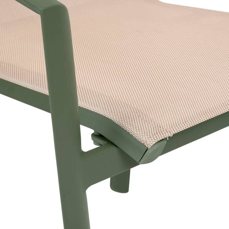 Hesperide - Fauteuil de jardin Axant beige lin/laurier Hespéride - Image 6
