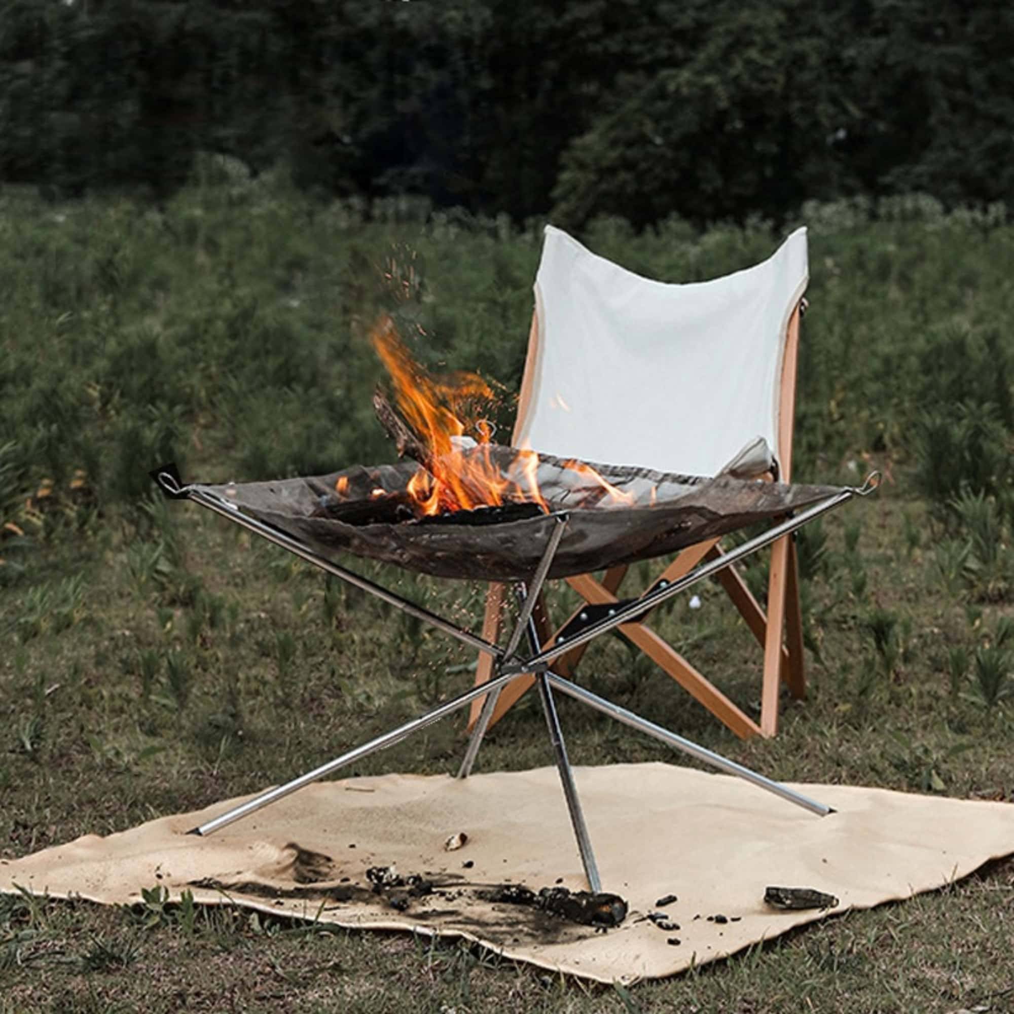 DtopbuyAge - Tapis ignifuge isolation thermique pour camping pique nique barbecue protection contre haute température sol feu extérieur DtopbuyAge - Image 3