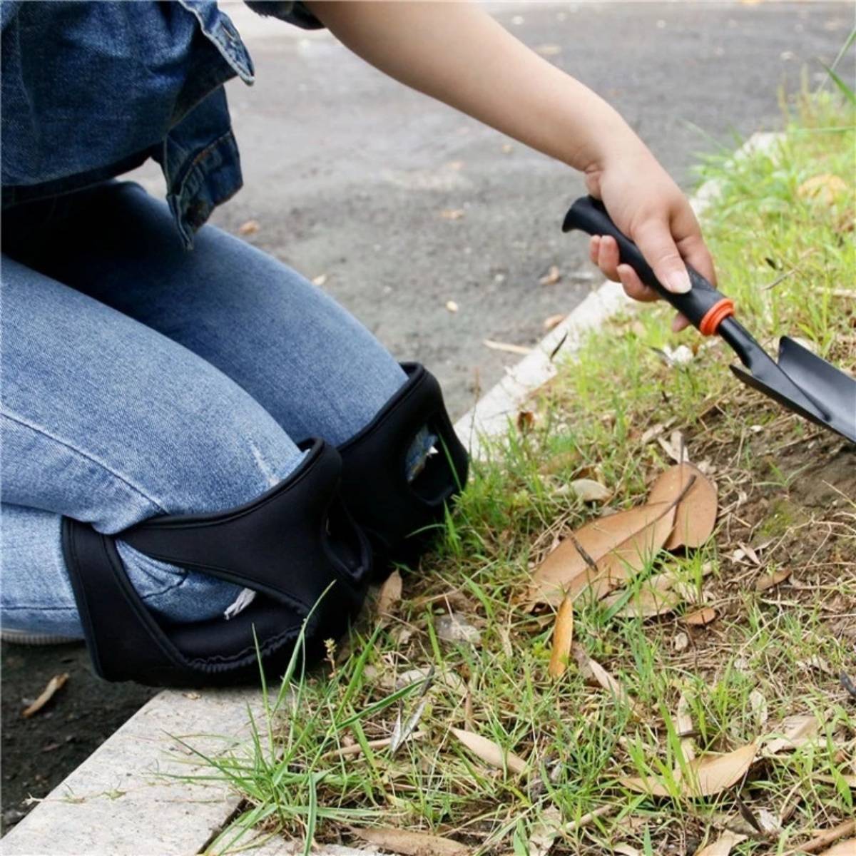 Genouillère Jardin épaisse Pliable Genouillère De Jardin Extra épaisse De 3,8 Cm Avec Poignée Jardinage Femme