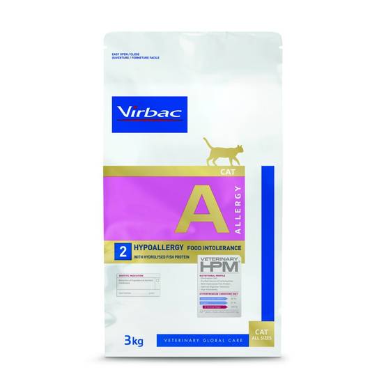 CROQUETTES CHAT VETERINARY HPM CAT A2 ALLERGY - VIRBAC 3 kg - Image 1