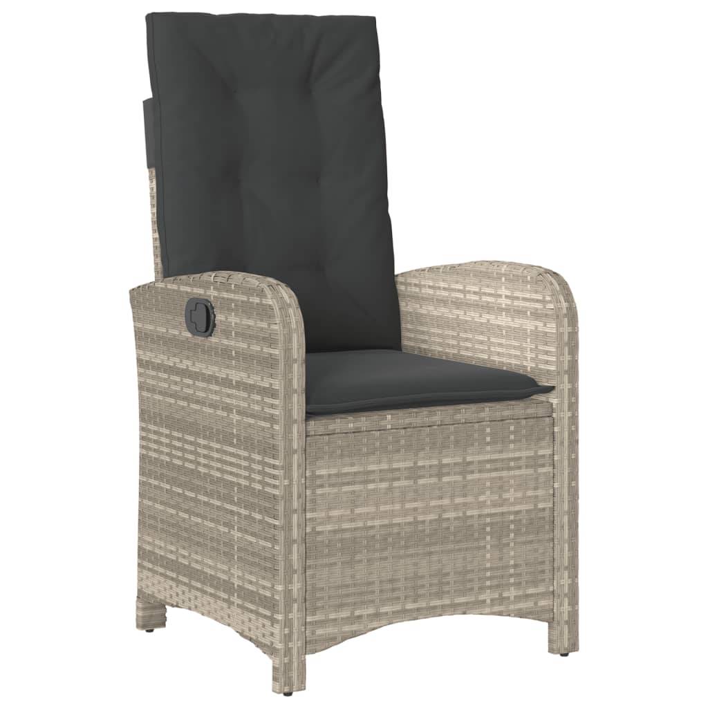 ComfortXL - Table et 6 chaises de jardin relax grises, mobilier d'extérieur avec dossiers réglables – ComfortXL Outdoor Living - Image 4