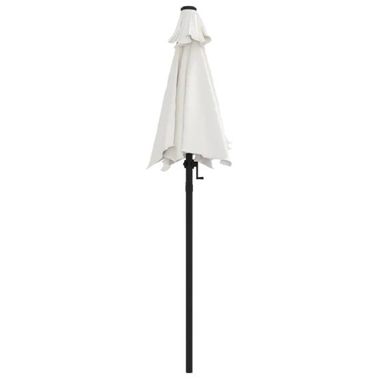 Parasol - parasol de jardin - parasol d'extérieur Blanc sable 200x224 cm Aluminium - MEUBLE PRO - Image 4