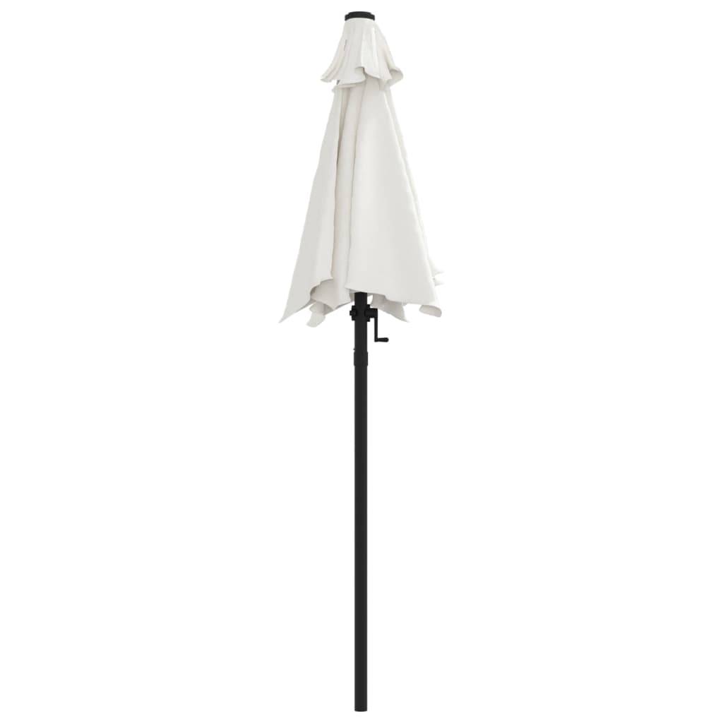 Parasol - parasol de jardin - parasol d'extérieur Blanc sable 200x224 cm Aluminium - MEUBLE PRO - Image 4