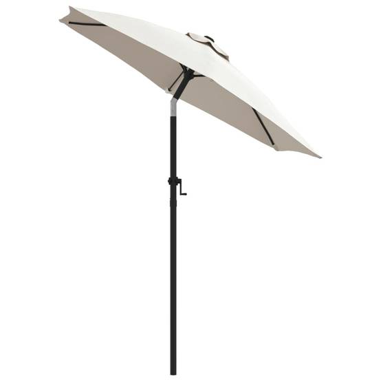 Parasol - parasol de jardin - parasol d'extérieur Blanc sable 200x224 cm Aluminium - MEUBLE PRO - Image 3