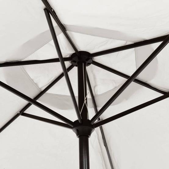 Parasol - parasol de jardin - parasol d'extérieur Blanc sable 200x224 cm Aluminium - MEUBLE PRO - Image 5