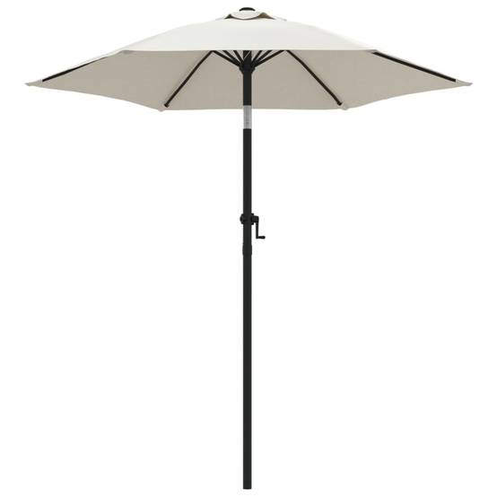Parasol - parasol de jardin - parasol d'extérieur Blanc sable 200x224 cm Aluminium - MEUBLE PRO - Image 1
