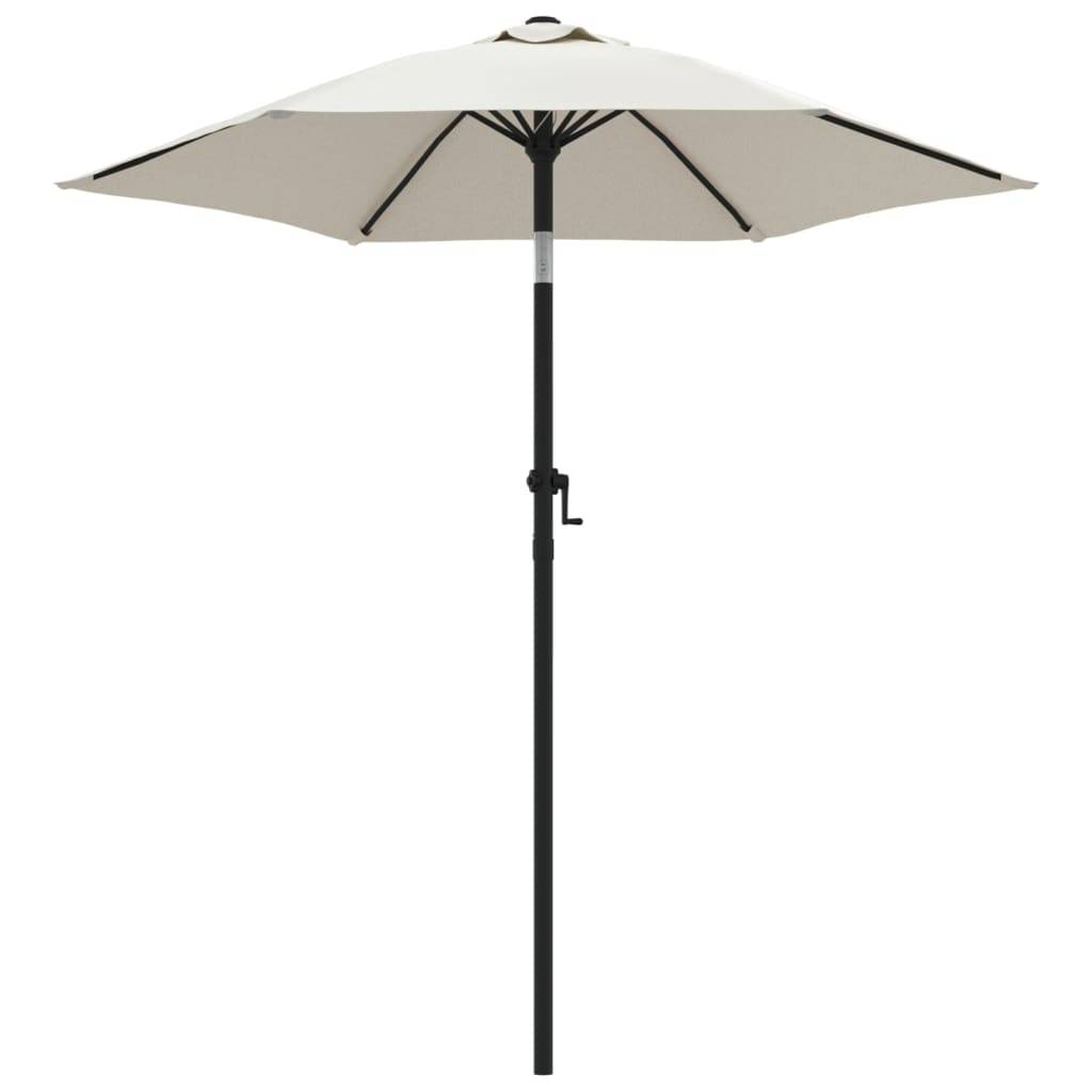 Parasol - parasol de jardin - parasol d'extérieur Blanc sable 200x224 cm Aluminium - MEUBLE PRO - Image 1