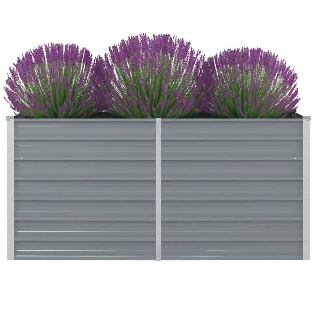 PANGIVO - Jardinière acier galvanisé gris 160 x 80 x 77 cm - PANGIVO - Image 1