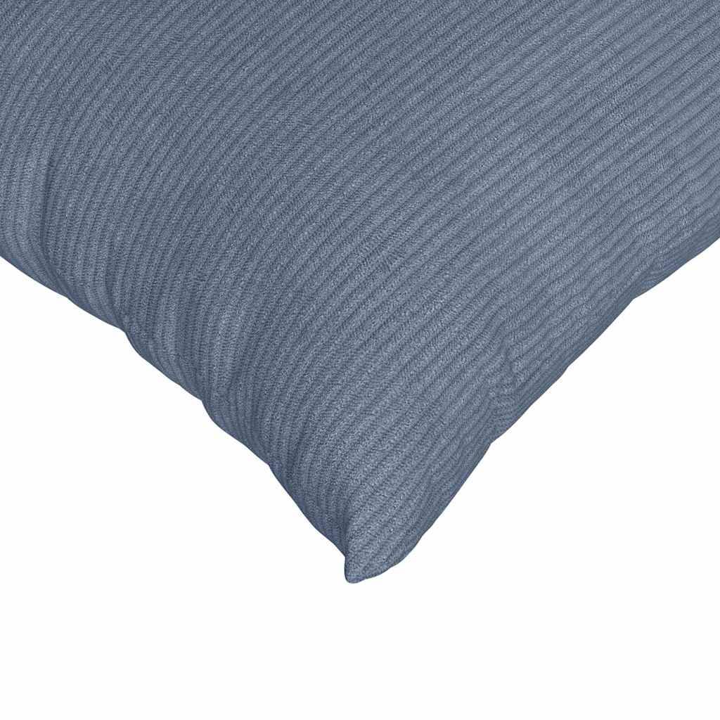 Paire de Coussins Décoratifs Velours Côtelé pour Chambre Salon Housse Lavable Bleu 50x50 cm – ComfortXL Outdoor Living - Image 7