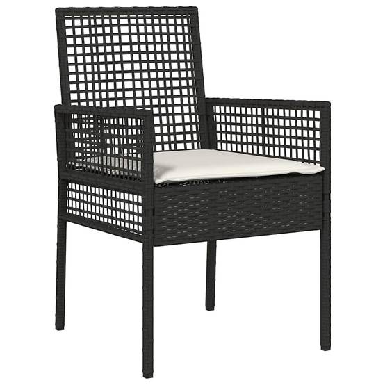 PANGIVO - Chaise de jardin polyrotin noir 55 x 53 x 85 cm (2 pcs) - PANGIVO - Image 4