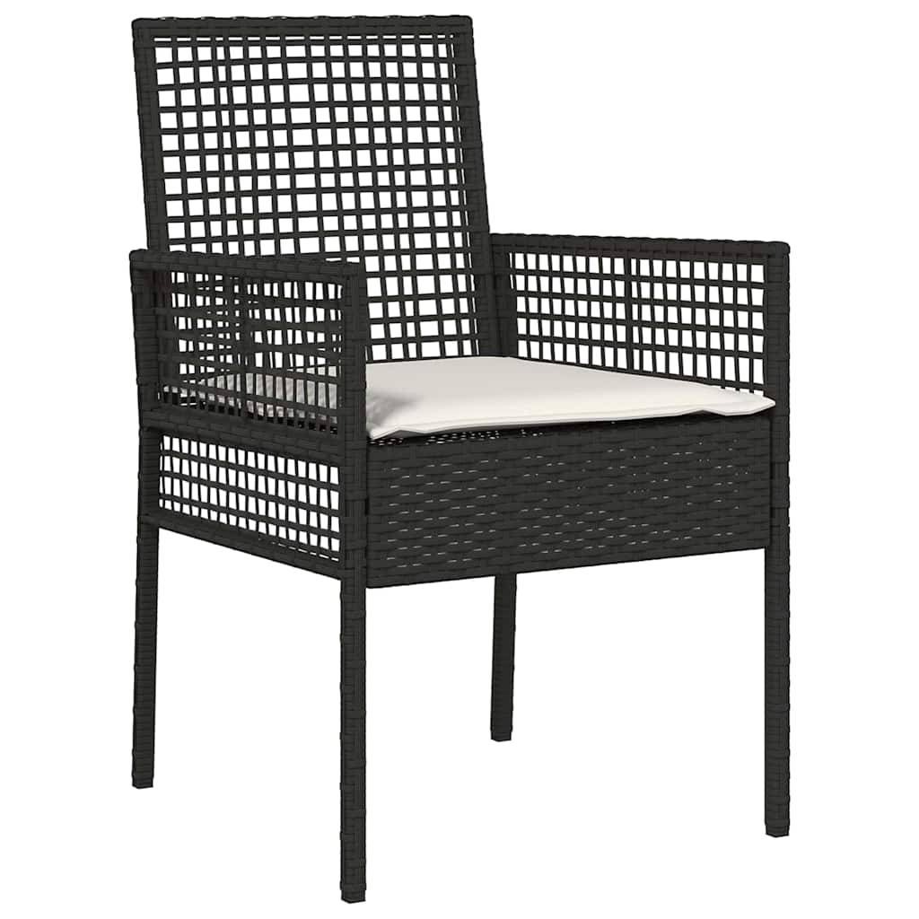 PANGIVO - Chaise de jardin polyrotin noir 55 x 53 x 85 cm (2 pcs) - PANGIVO - Image 4