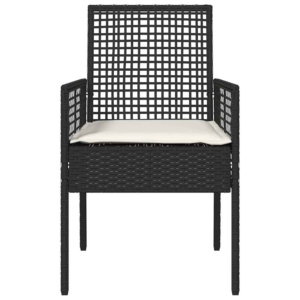 PANGIVO - Chaise de jardin polyrotin noir 55 x 53 x 85 cm (2 pcs) - PANGIVO - Image 5