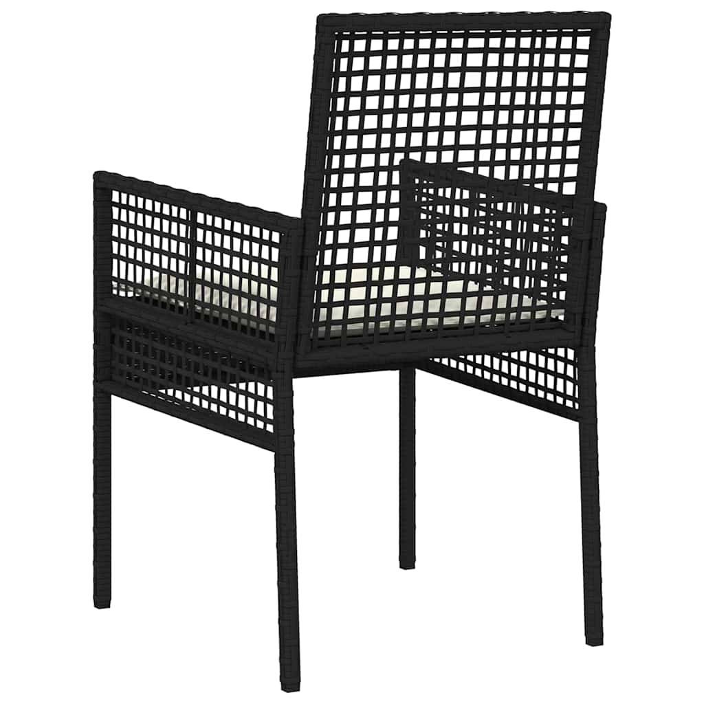PANGIVO - Chaise de jardin polyrotin noir 55 x 53 x 85 cm (2 pcs) - PANGIVO - Image 7