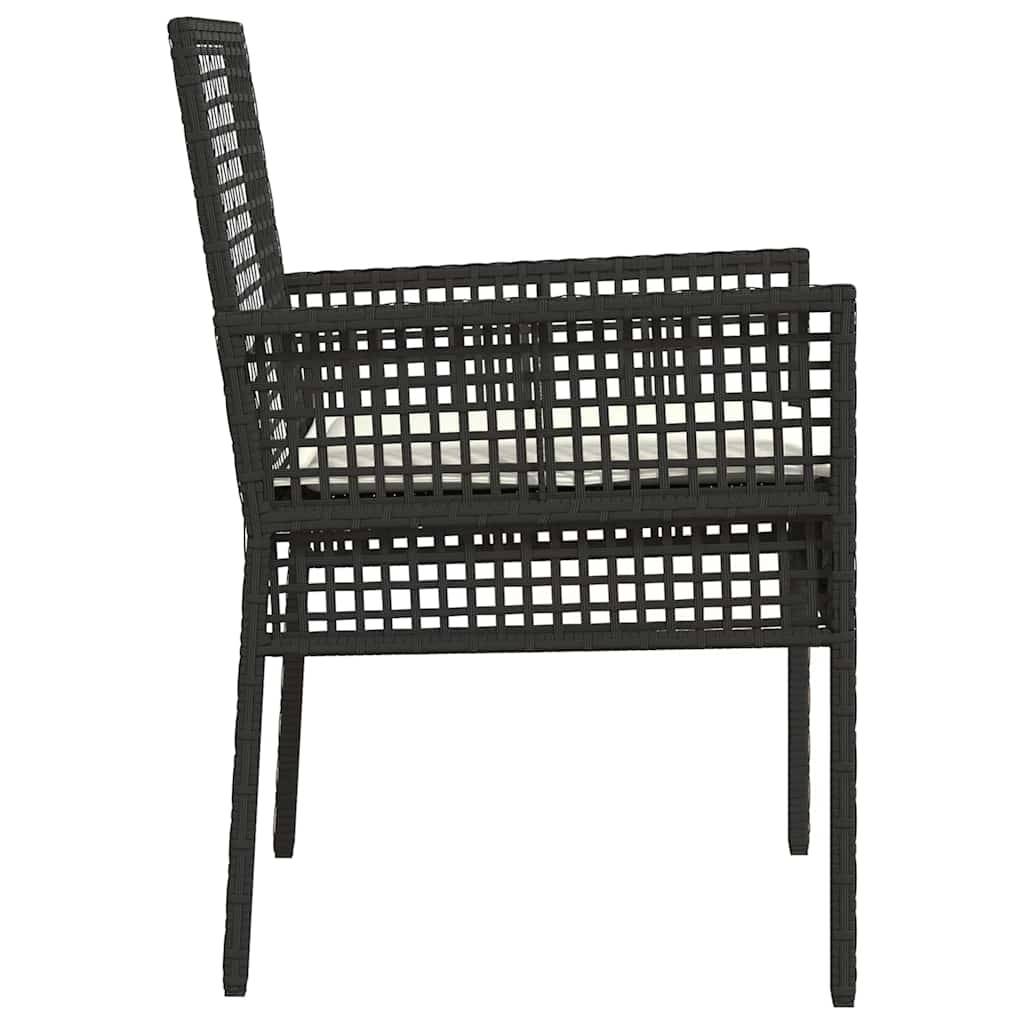 PANGIVO - Chaise de jardin polyrotin noir 55 x 53 x 85 cm (2 pcs) - PANGIVO - Image 6
