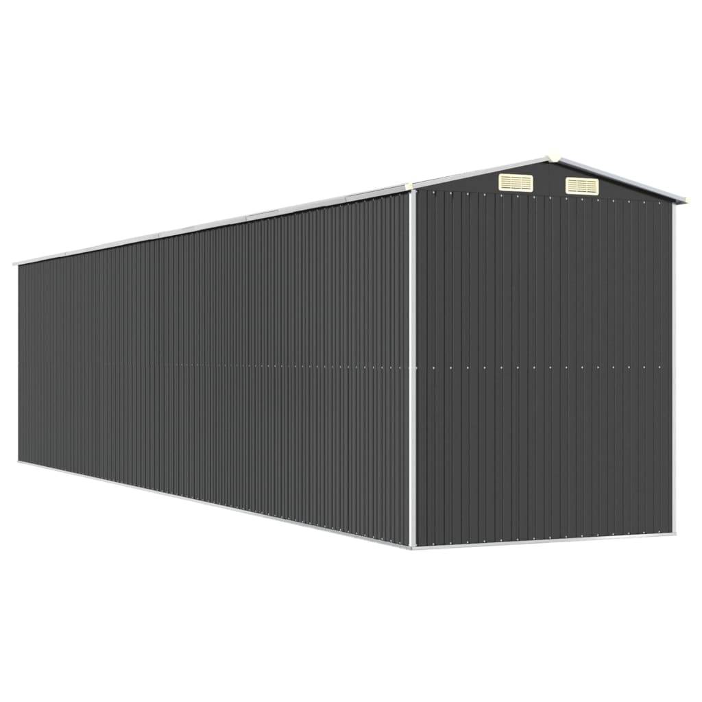PANGIVO - Abri de jardin avec porte coulissante - Acier galvanisé - Anthracite 192x855x223 cm - Surface au sol 16,42m² - PANGIVO - Image 5