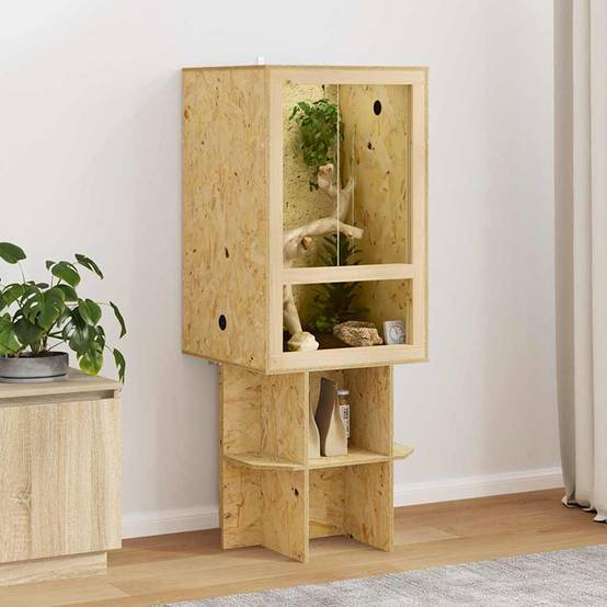 Vidaxl - Terrarium Marron 50 x 50 x 130 cm OSB vidaXL 3397888 - Image 1