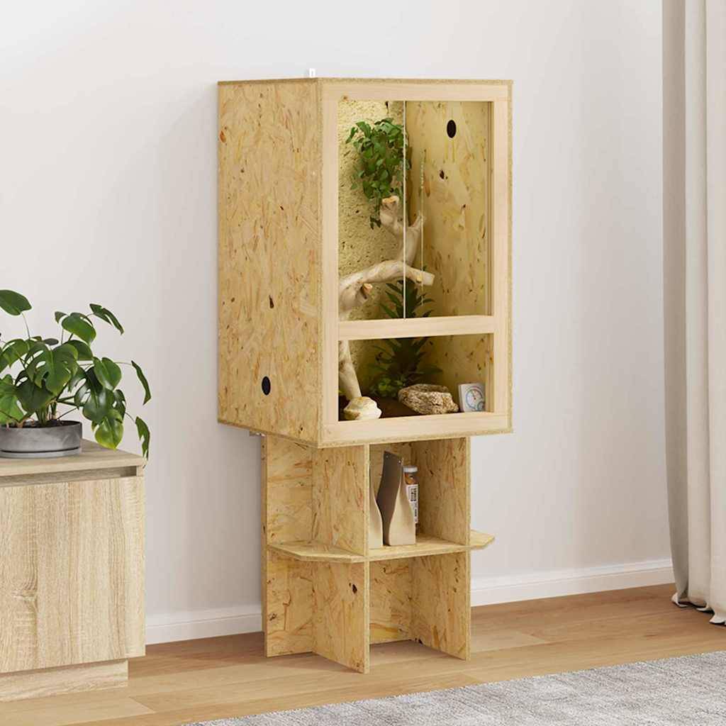 Vidaxl - Terrarium Marron 50 x 50 x 130 cm OSB vidaXL 3397888 - Image 1