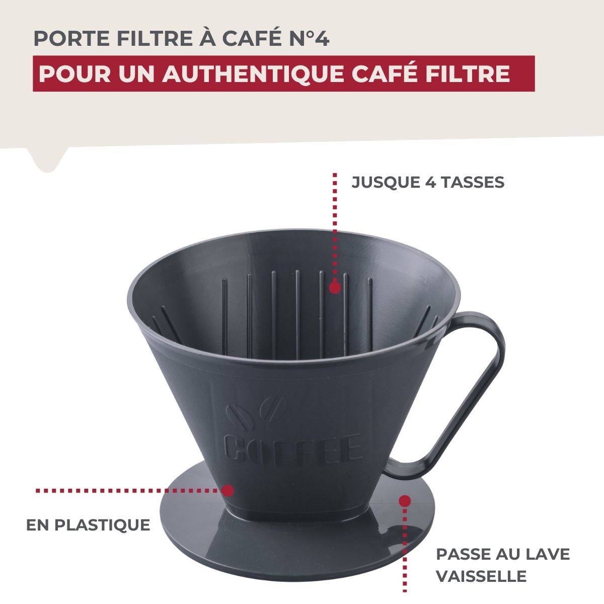Porte filtre à café universel Fackelmann - Image 4