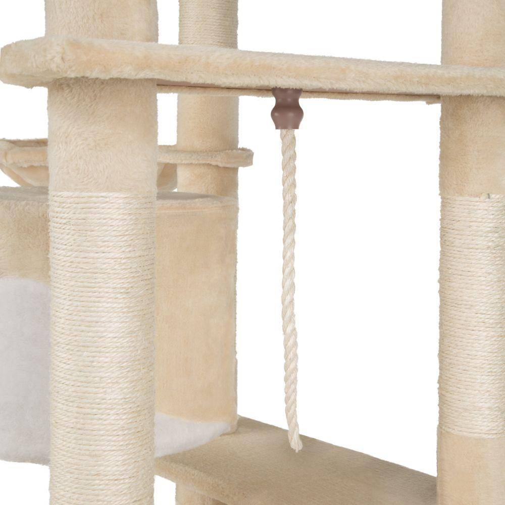 Arbre à Chat 204 cm beige/blanc - Image 2