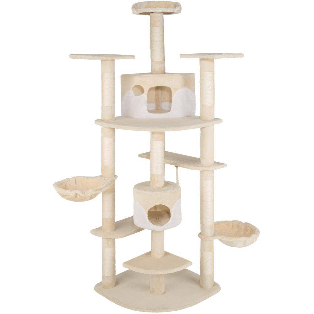Arbre à Chat 204 cm beige/blanc - Image 3