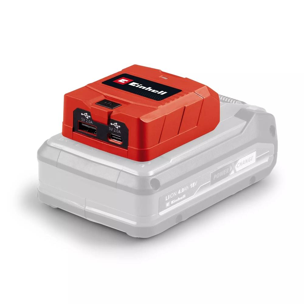 Einhell - Bloc d’alimentation USB Power X-Change 18 V – TC-CP 18 Li USB A/C-Solo – Charge smartphones et tablettes - Einhell
