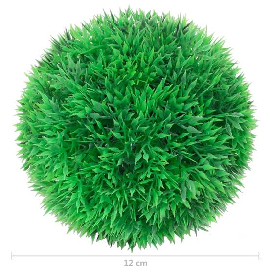 Boules de buis artificielles polyéthylène vert 12 x 12 x 12 cm - PANGIVO - Image 4