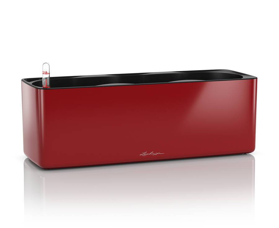 Lechuza - CUBE Glossy Triple - 40x14x14 cm - Kit Complet, rouge scarlet ultra brillant Lechuza