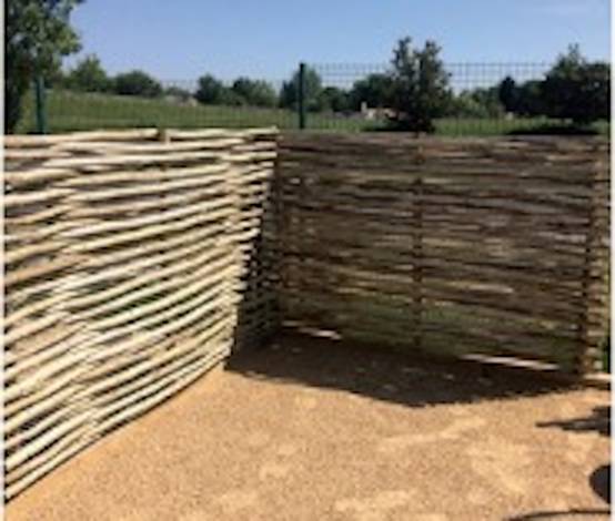 Jany France - Panneau bois eucalyptus tressé – 180 x 120 cm – Bois poli – Homologué piscine – Fabrication européenne - Image 2