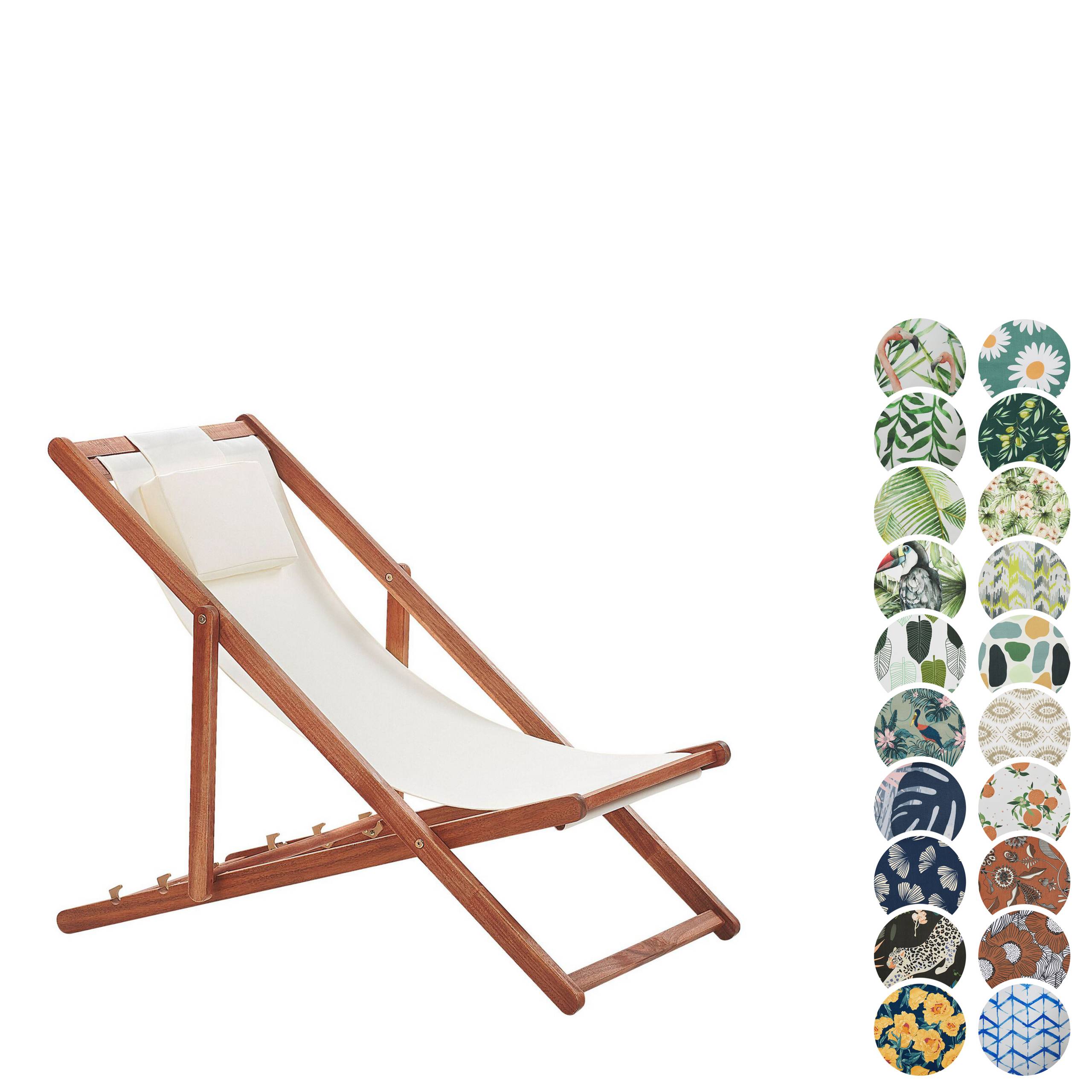 Beliani - Chaise longue Tissu Marron foncé AVELLINO - 54x101x84- Beliani - Image 4
