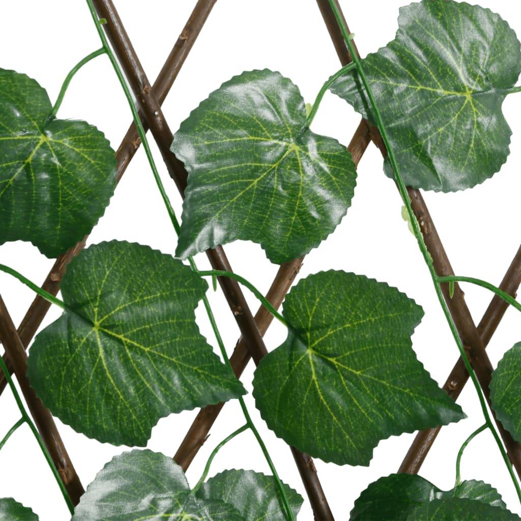 PANGIVO - Treillis de feuille de vigne artificiel PVC bois vert 190 x 60 cm - PANGIVO - Image 5