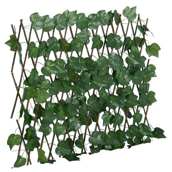 PANGIVO - Treillis de feuille de vigne artificiel PVC bois vert 190 x 60 cm - PANGIVO - Image 1