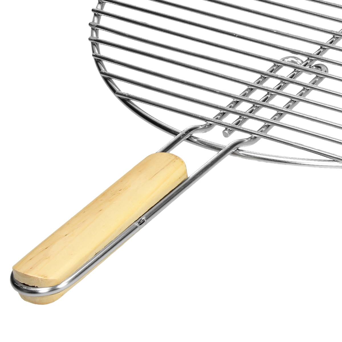 Grille de Barbecue en Acier Inoxydable, Ronde, Ø 44,5 cm, avec Poignées Amovibles, Robuste & Inoxydable, Résistant aux Intempéries, Grille de Cuisson - Image 4