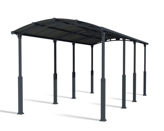 Canopia - Canopia Carport Camping-Car Alpine 8,63 x 3,52 m Gris - Image 1