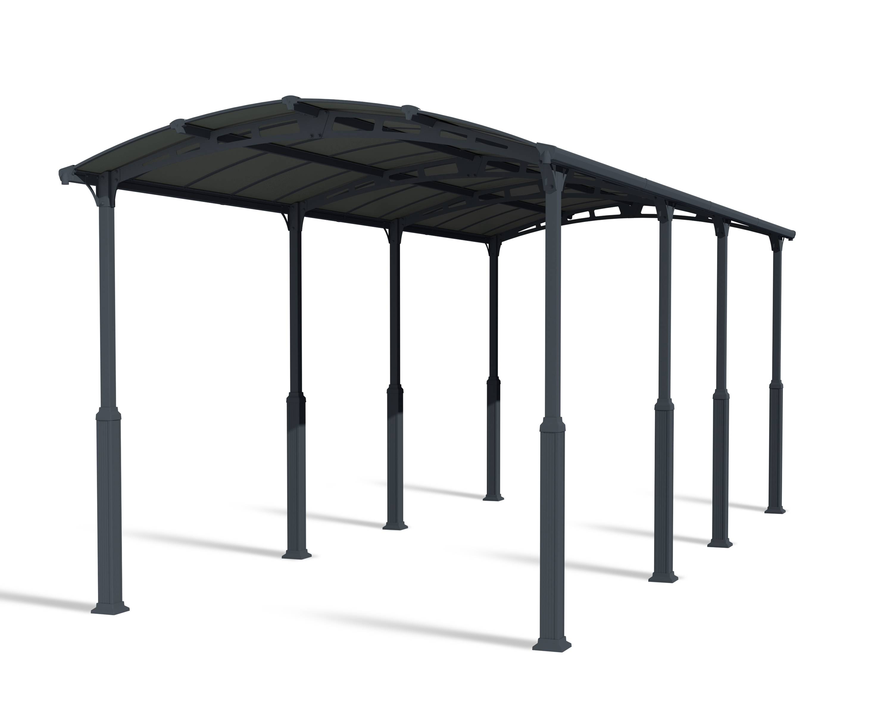 Canopia - Canopia Carport Camping-Car Alpine 8,63 x 3,52 m Gris - Image 1