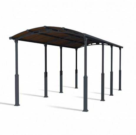 Canopia - Canopia Carport Camping-Car Alpine 8,63 x 3,52 m Gris - Image 5