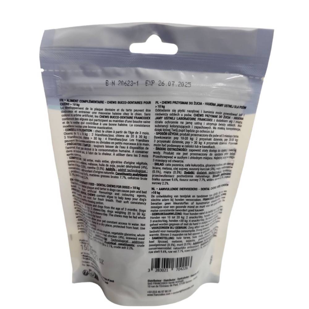 Francodex - Francodex - CHEWS bucco-dentaires 30 Friandises pour chien - Image 3