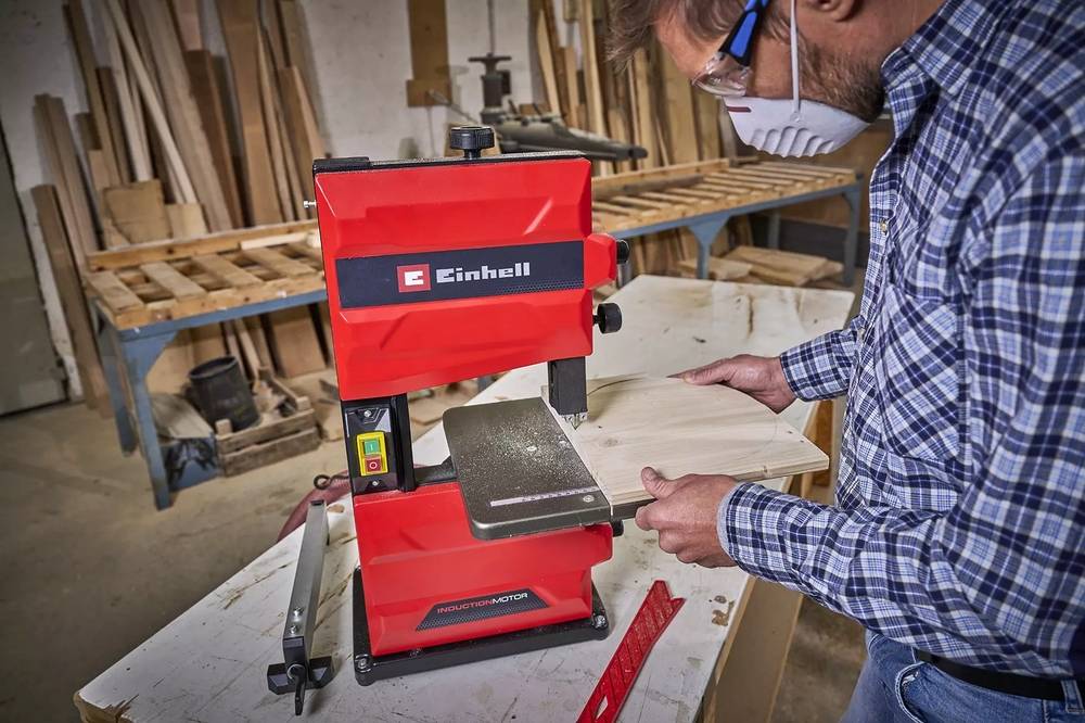 Einhell - Scie à ruban TC-SB 200/1 - 250 W - lame 1 400 mm - hauteur de coupe 80 mm - table inclinable - changement de lame sans outil Einhell - Image 2