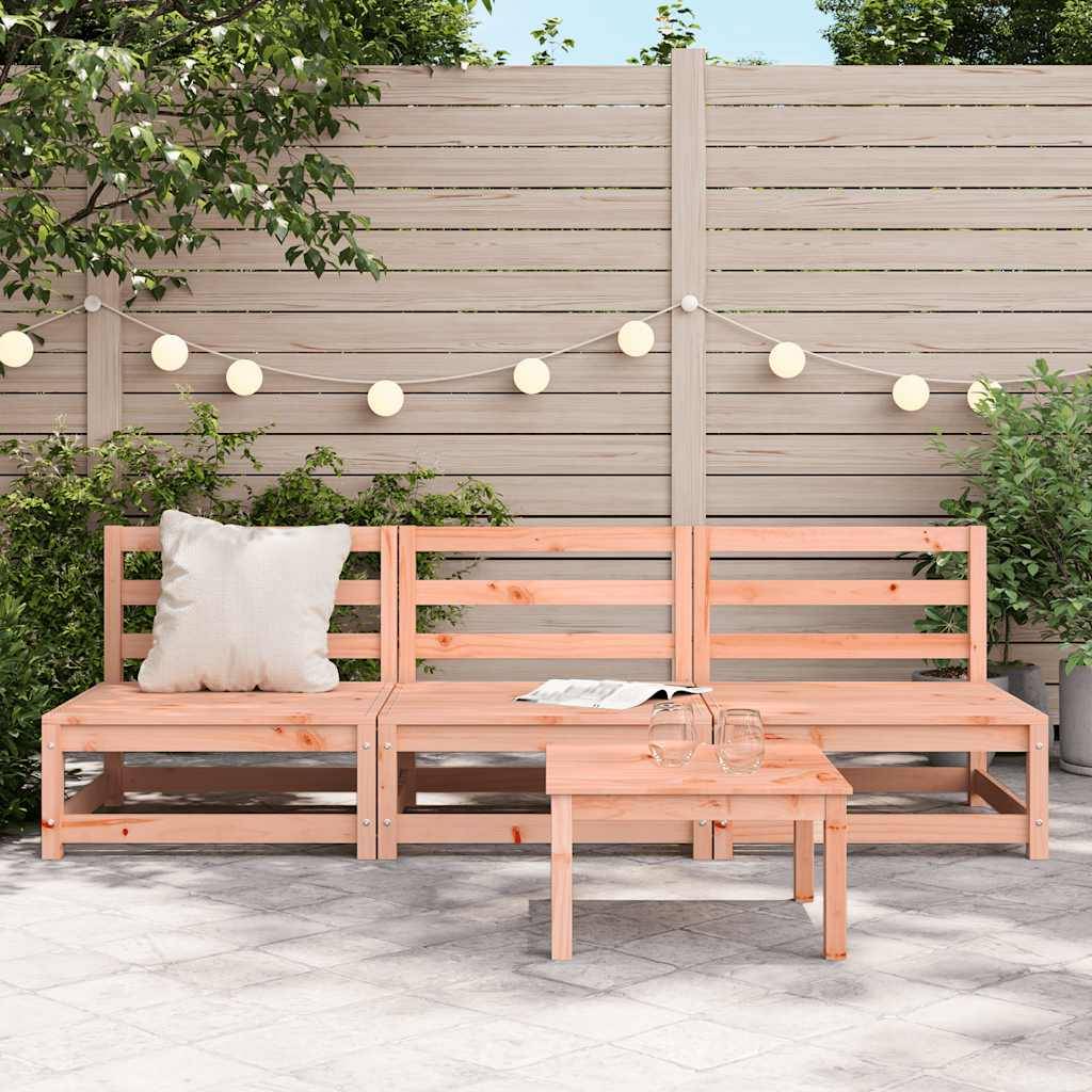 Vidaxl - Canapés de jardin sans accoudoirs 3 pcs bois massif douglas vidaXL 837933 - Image 4