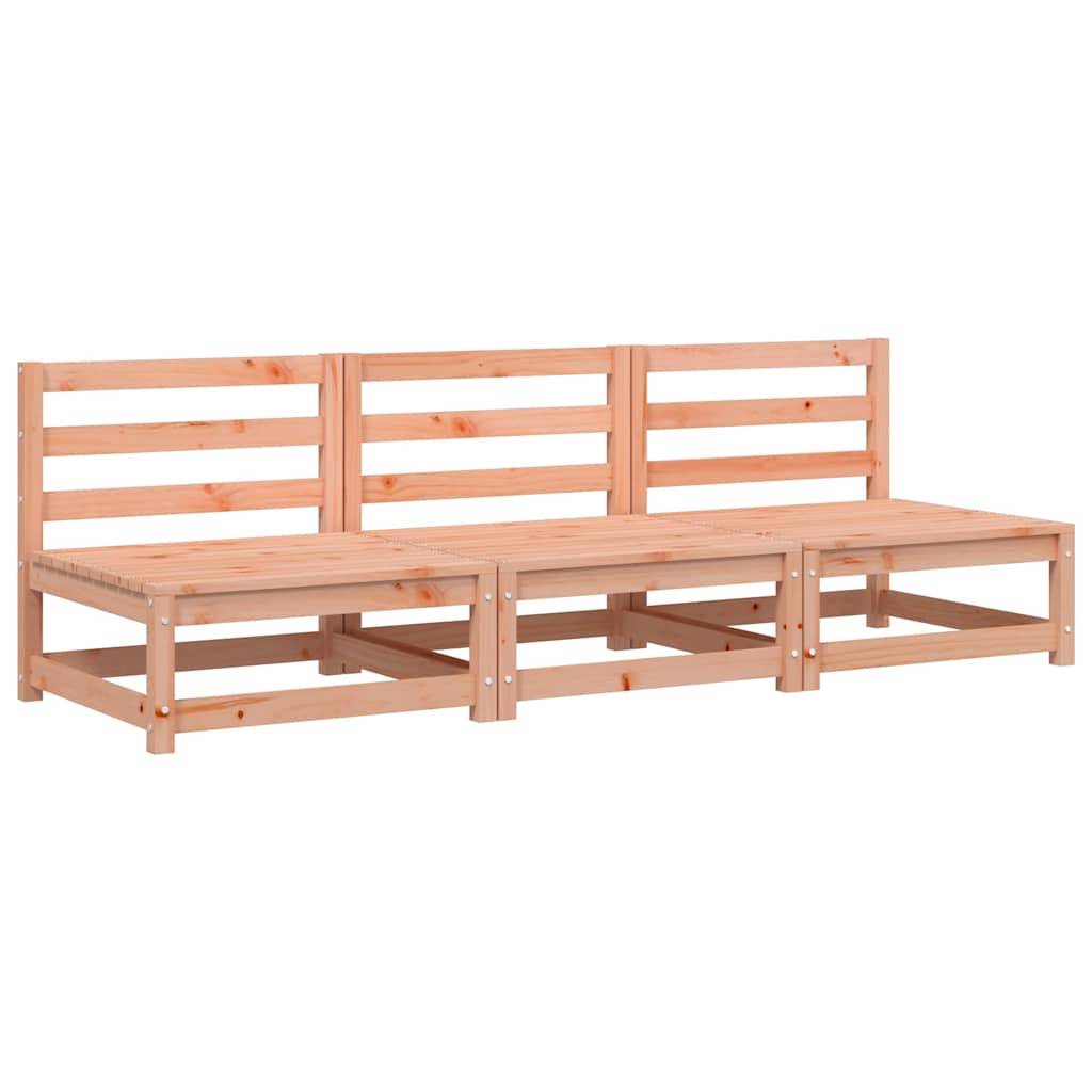 Vidaxl - Canapés de jardin sans accoudoirs 3 pcs bois massif douglas vidaXL 837933 - Image 2