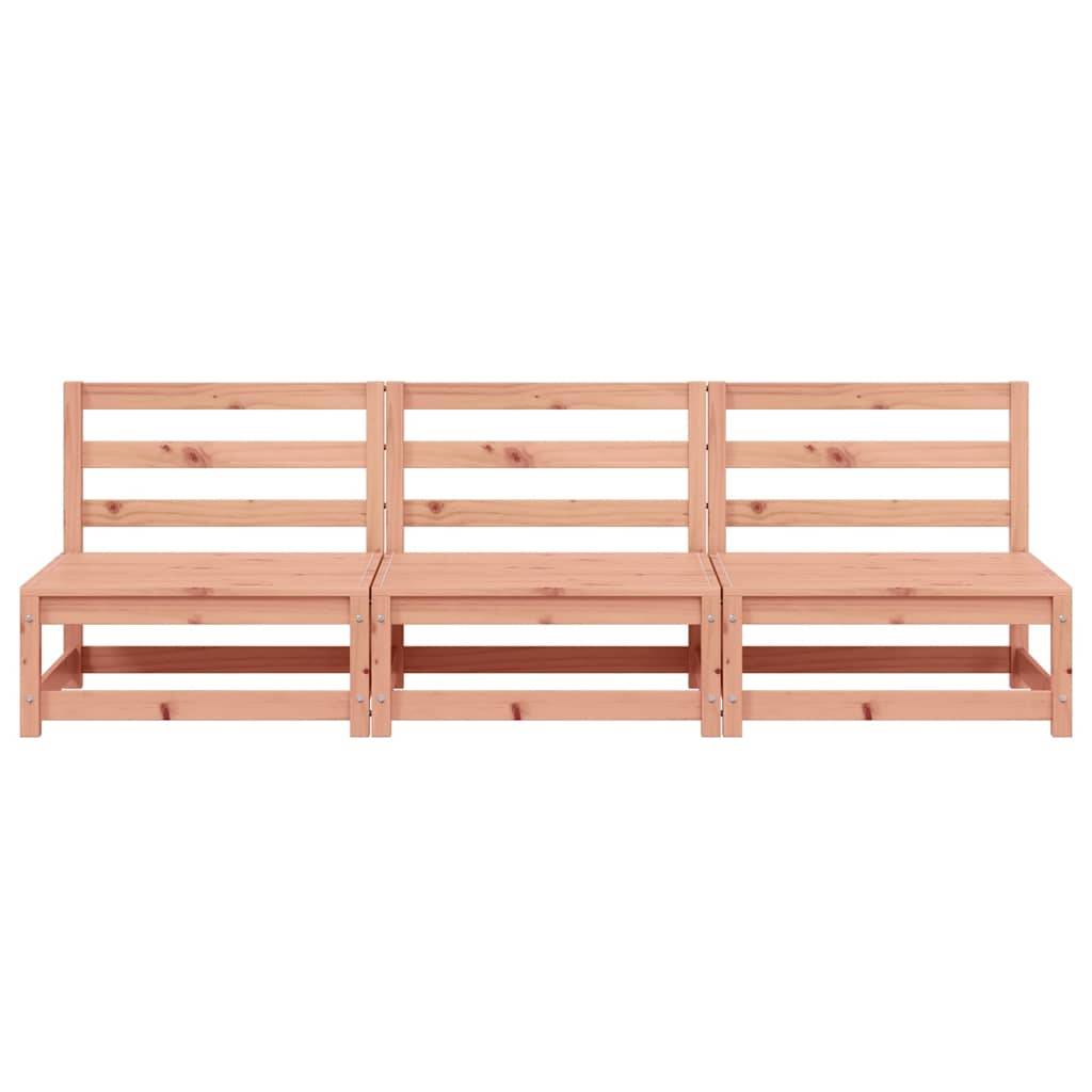 Vidaxl - Canapés de jardin sans accoudoirs 3 pcs bois massif douglas vidaXL 837933 - Image 6