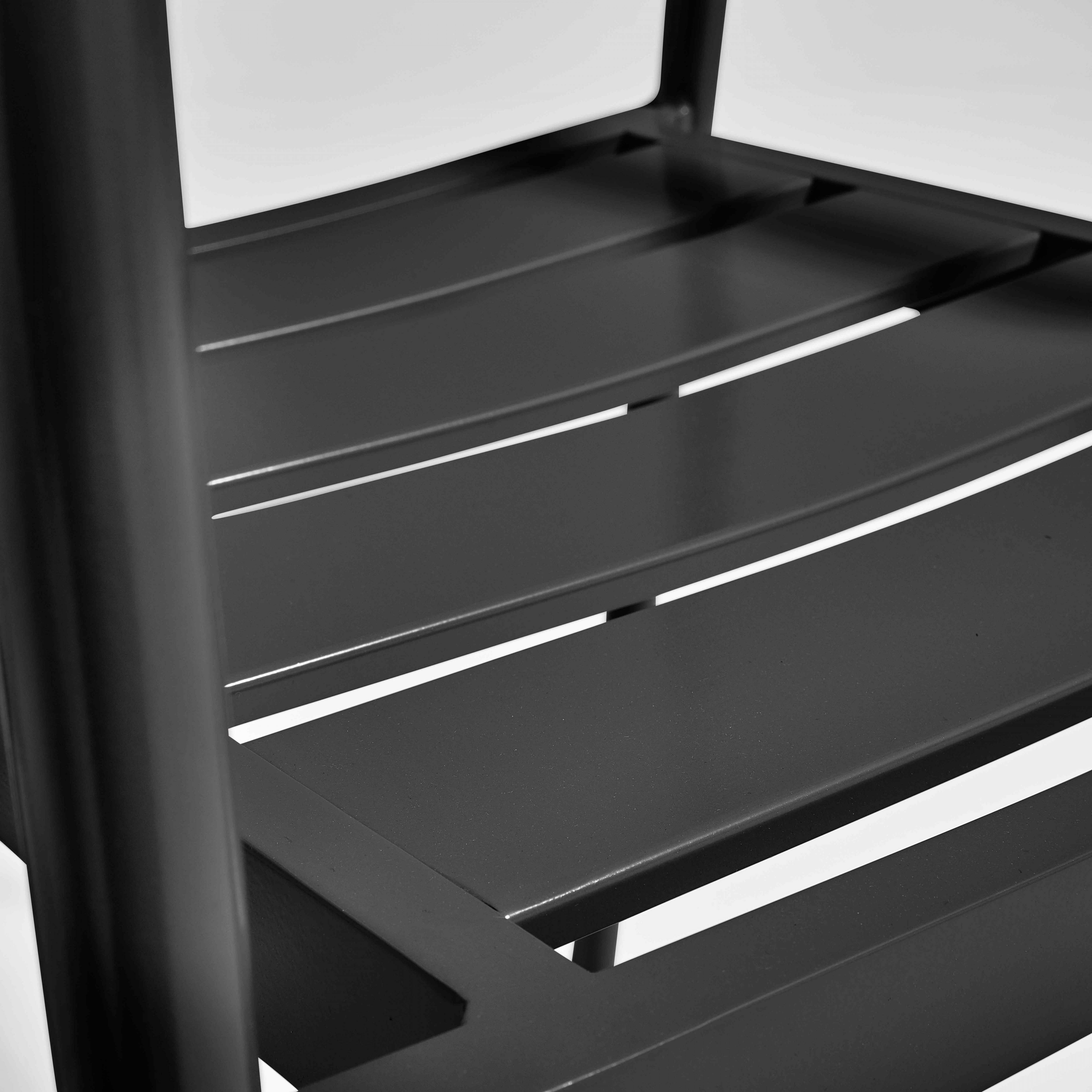 Oviala - Fauteuil de jardin en aluminium et bois noir
 Leeds - Oviala - Image 4
