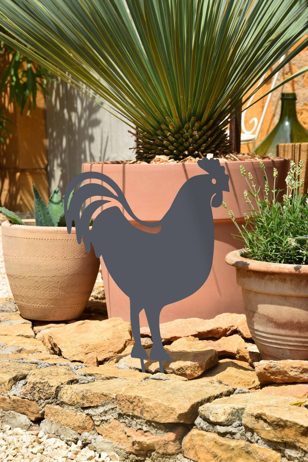 Louis Moulin - Figurine à piquer Coq - 42,5x42 cm - anthracite Louis Moulin - Image 3