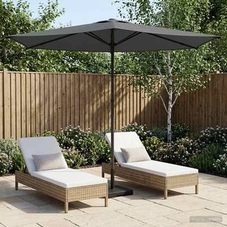Parasol de jardin polyester et acier anthracite 269 x 269 x 223 cm - PANGIVO
