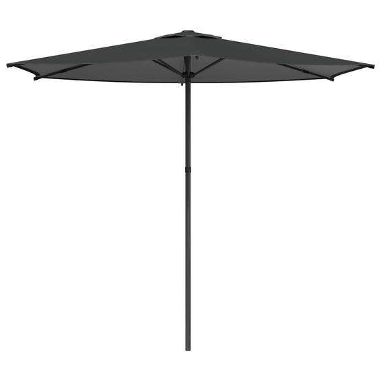 Parasol de jardin polyester et acier anthracite 269 x 269 x 223 cm - PANGIVO - Image 2
